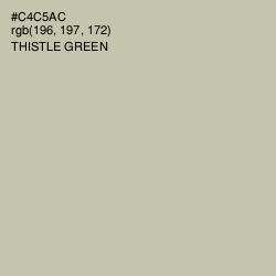 #C4C5AC - Thistle Green Color Image